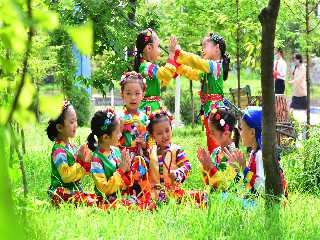 Au jardin d’enfant Ponbu de la ville de Sinuiju