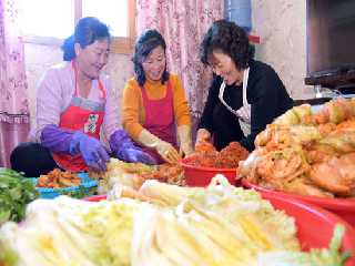 Préparation de Kimchi