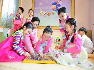 Les enfants du jardin d’enfants de Changgwang