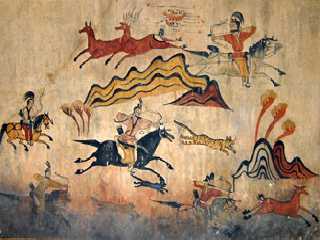《Hunting》 of Middle Tomb in Jian