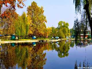 Le bassin de la rivière Pothong en automne