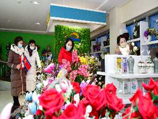 In flower shop